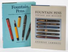Lambrou, A 'Fountain Pens Vintage and Modern' signed limited edition copy:, 943/1000, 1989,