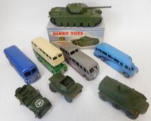 Dinky - a collection of assorted diecasts: includes, No 651 Centurion Tank, Boxed, No 673 Scout Car,