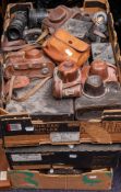 A collection of various 35mm cameras and others including: Cosina and others.