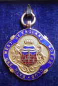 A 9ct gold and enamel medal for Bath & West of England Motor Club: awarded to H Hicks,