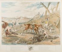 Hunt after Alken- The Grand Leicestershire Fox Hunt,:- The Fox Chase, set of four engravings,