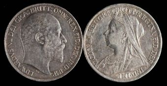 Two Louis LXIII crowns, 1900 and 1902.