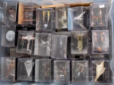 DE Agostini or similar. A large boxed group of Star Wars Vehicles in plastic cases.