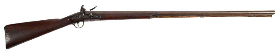 A 19th century single barrel flintlock sporting gun by Garlick: 37 1/2 inch two stage barrel plain