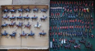Britains and others, a collection of lead soldiers: -various regiments, including cavalry figures ,