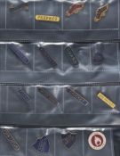 Six sheets of badges relating to official and semi-official organisations: