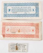 A collection of Egyptian Delta Light Railway share certificates etc: