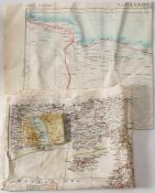 Three RAF silk maps:, comprising 'Alexandria-Torbruck' second edition,