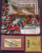 Britains Deetail and others: a group of Guardsmen,