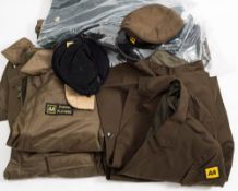 A collection of mid 20th century and later AA uniform: comprising four dark green jackets by Hobson