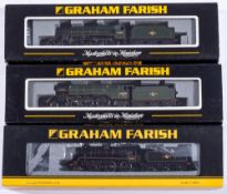 Graham Farish by Bachmann N gauge .A group of three steam outline locomotives: comprising No.