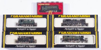 Graham Farish N gauge. A group of five steam outline locomotives: comprising No.