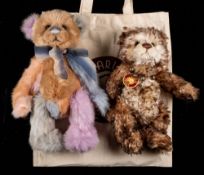 Two Charlie Bears Teddy bears: 'Dally' and 'Betty', designed by Isabelle Lee,