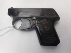 A 6mm Perfecta D B P blank firing starting pistol: lacks magazine.