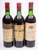 Chateau Brane-Cantenac Margaux 1967; Ch Boyd-Cantenac 1973 and Ch.