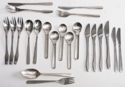 A collection of various airline cutlery: including Lufthansa, Canada Airways and British Airways.