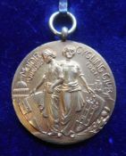 A 9ct gold medal for Motor Cycling Club: awarded to H. M.