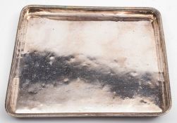 A Mappin & Webb silver plated rectangular serving tray for the Orient Line: stamped with House