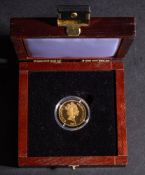 Jamaica gold 14ct 1995 fifty dollars: (Queen Mother)