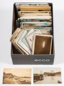 A collection of early 20th century and later postcards: various subjects including five Zeppelin