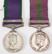 A George VI General Service medal with Malaya clasp to 'T/14440446 Cpl.