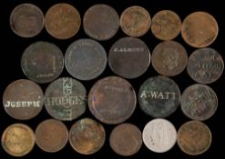 A group of counter struck coins: