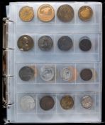 An album of mixed medallions including Royalty: