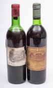 Chateau Lafite Rothschild 1967: (mid shoulder) and a bottle of Ch.