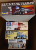 Revell, Italeri and others 1/25th scale: Ford Aero Max 120 Truck, Peterbilt 378 Truck,