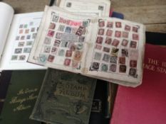 Old stamp collections in 19 albums/part albums: