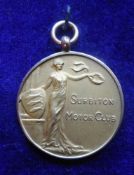 A 9ct gold medal for Surbiton Motor Club: awarded to H. M. Hicks, The Grand Cup Trial 1925, 10.