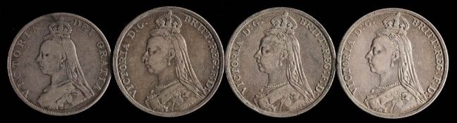 Three Victorian Crowns, 1889,