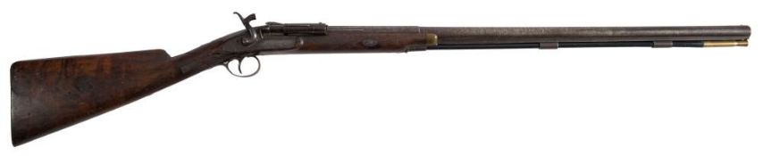 A Snider action smoothbore single barrel sporting gun by T Whitehead: 32 inch two stage barrel with