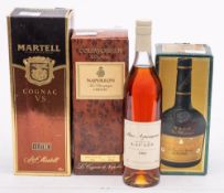 Four bottles of Cognac: comprising 1981 Bas Armannac du Ch.