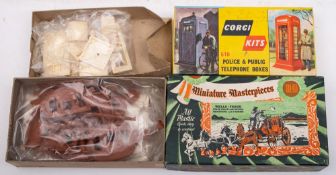 A Corgi Kits No 610 'Police & Public Telephone Boxes: together with a Miniature Masterpieces 'Wells