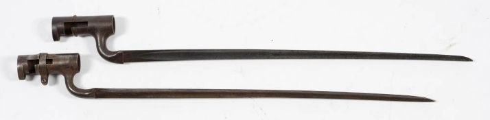 Two 1853 pattern socket bayonets:(2)