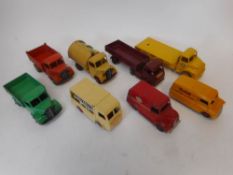 Dinky - a collection of assorted commercial vehicles: including No 480 Bedford Van 