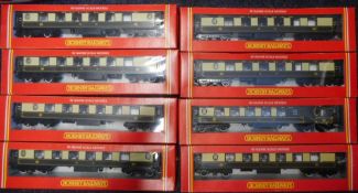 Hornby, seven Pullman 1st Class parlour cars: together with a Pullman 3rd Class Parlour Brake,