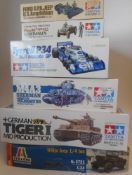 Tamiya and Italeri,