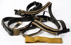 A regulation pattern Royal Navy sword belt by Gieves, Matthews & Seagrove Ltd,