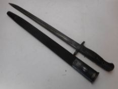 A 1907 bayonet by Sanderson: with 42cm.