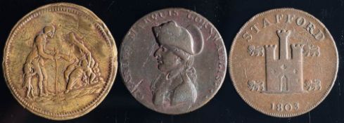 A 1788 BWC two shillings and sixpence token,