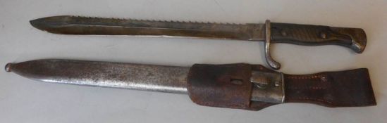 An Imperial German Pioneer Mauser 98/05 bayonet: the 35.