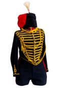 An Elizabeth II Royal Horse Artillery, King's Troop other ranks dress uniform and busby,