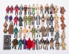 A collection of various vintage Star Wars figures: mostly 'Return of The Jedi' characters including