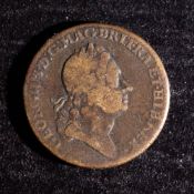 Rosa America (Woods) copper tuppence.