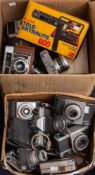A quantity of various 35mm and other format cameras.