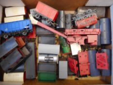 Hornby and others, a collection of assorted items of rolling stock: including crane, petrol wagons,