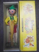 A Pelham puppets: - Tyrolean Boy puppet, incorrectly boxed in a SS Cowboy box.