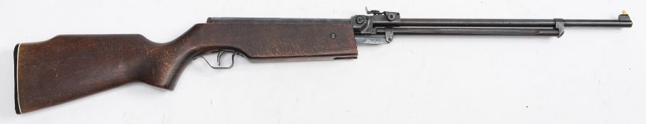 A Hungarian Relum Tornado .22 calibre air rifle: serial number '49847', on a stained beech stock.